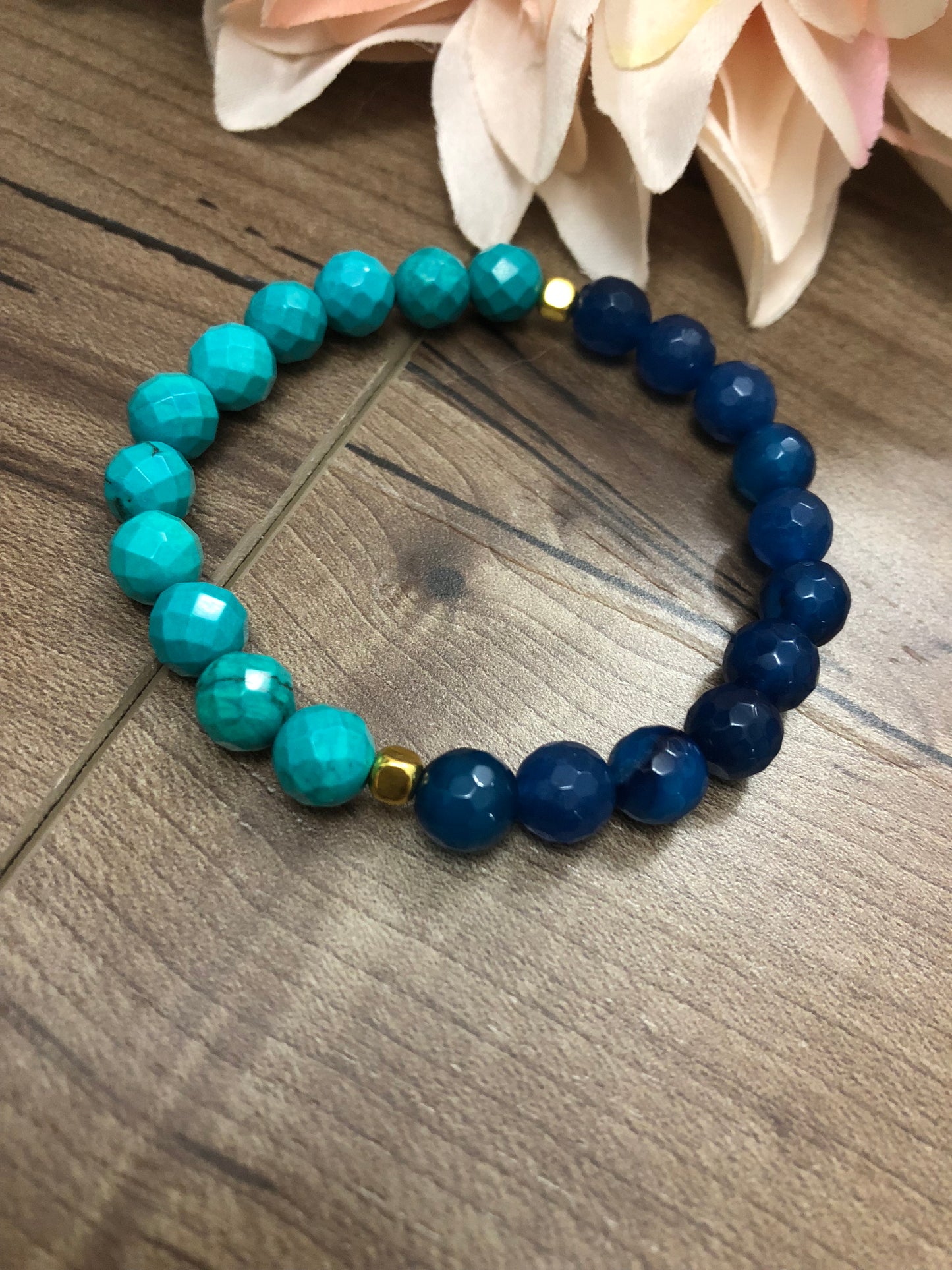 Dynamic Duos - Blue Agate & Turquoise Howlite