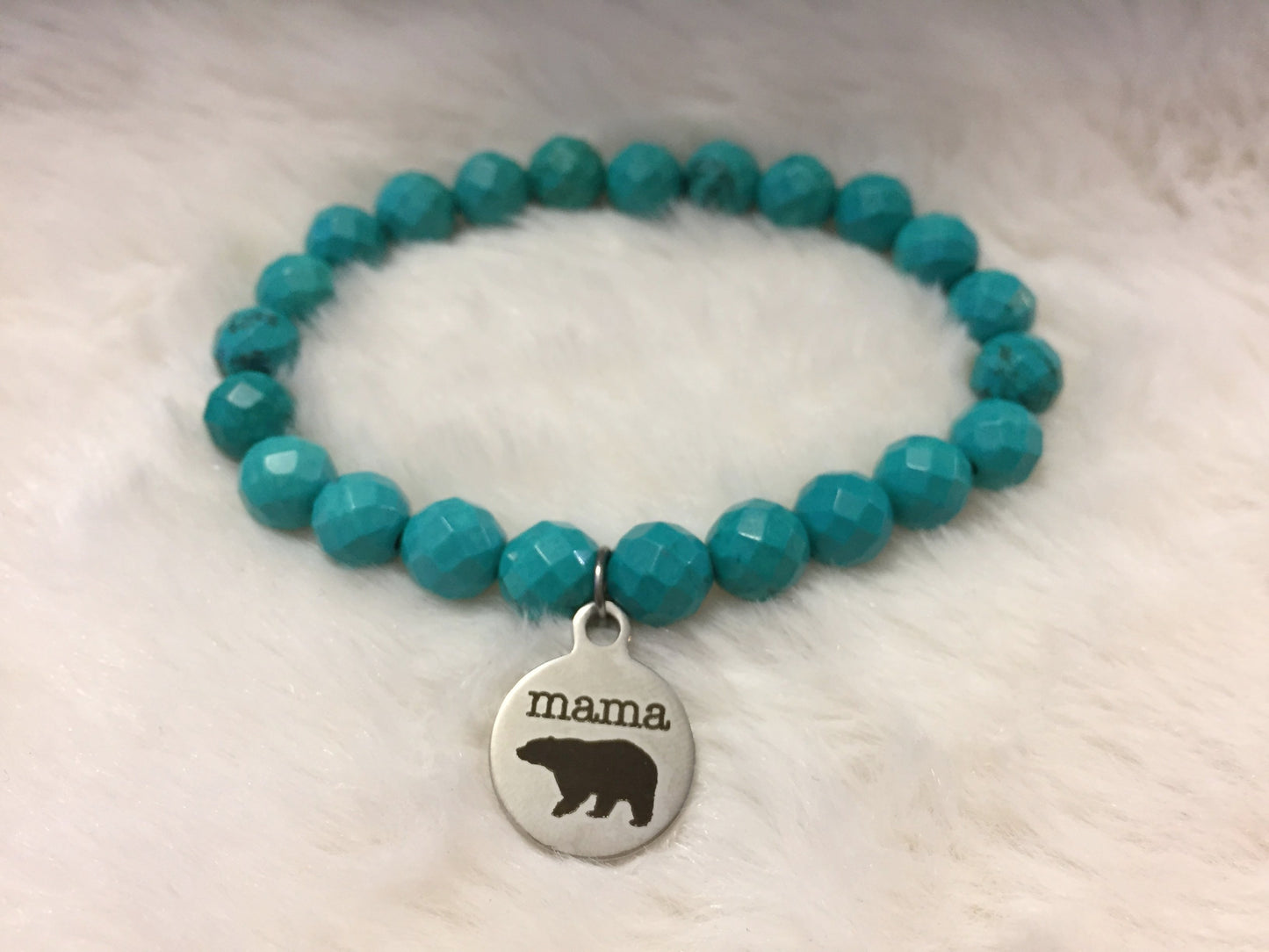 "Mama Bear" Bracelet - Multiple gemstone options!