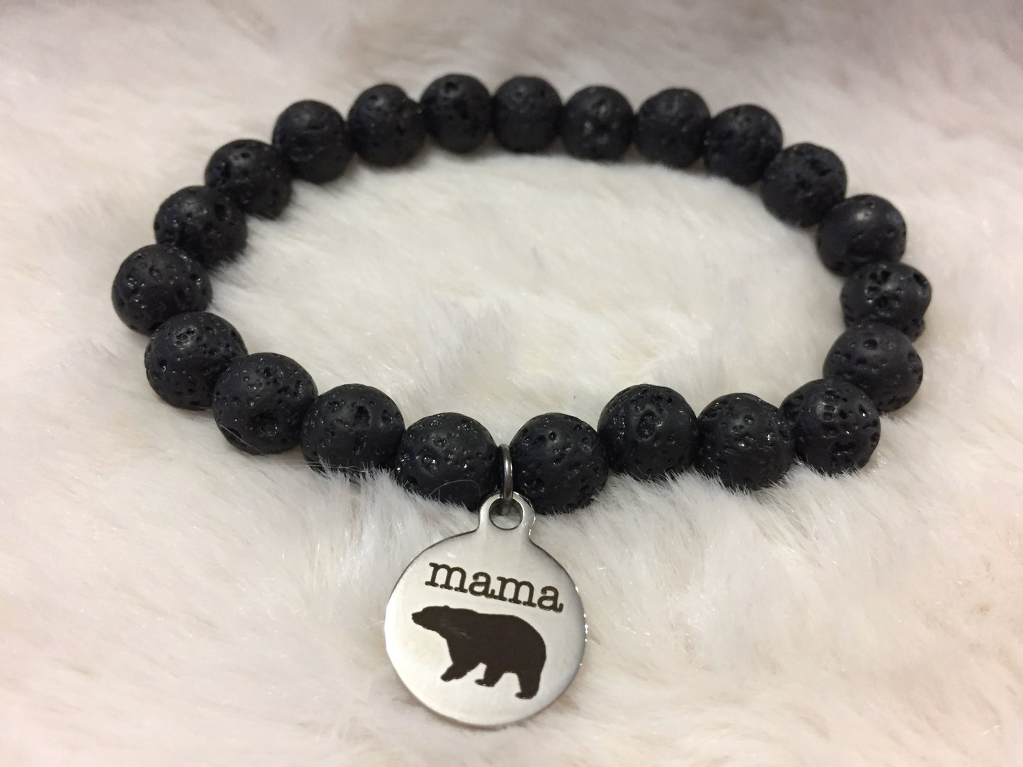 "Mama Bear" Bracelet - Multiple gemstone options!