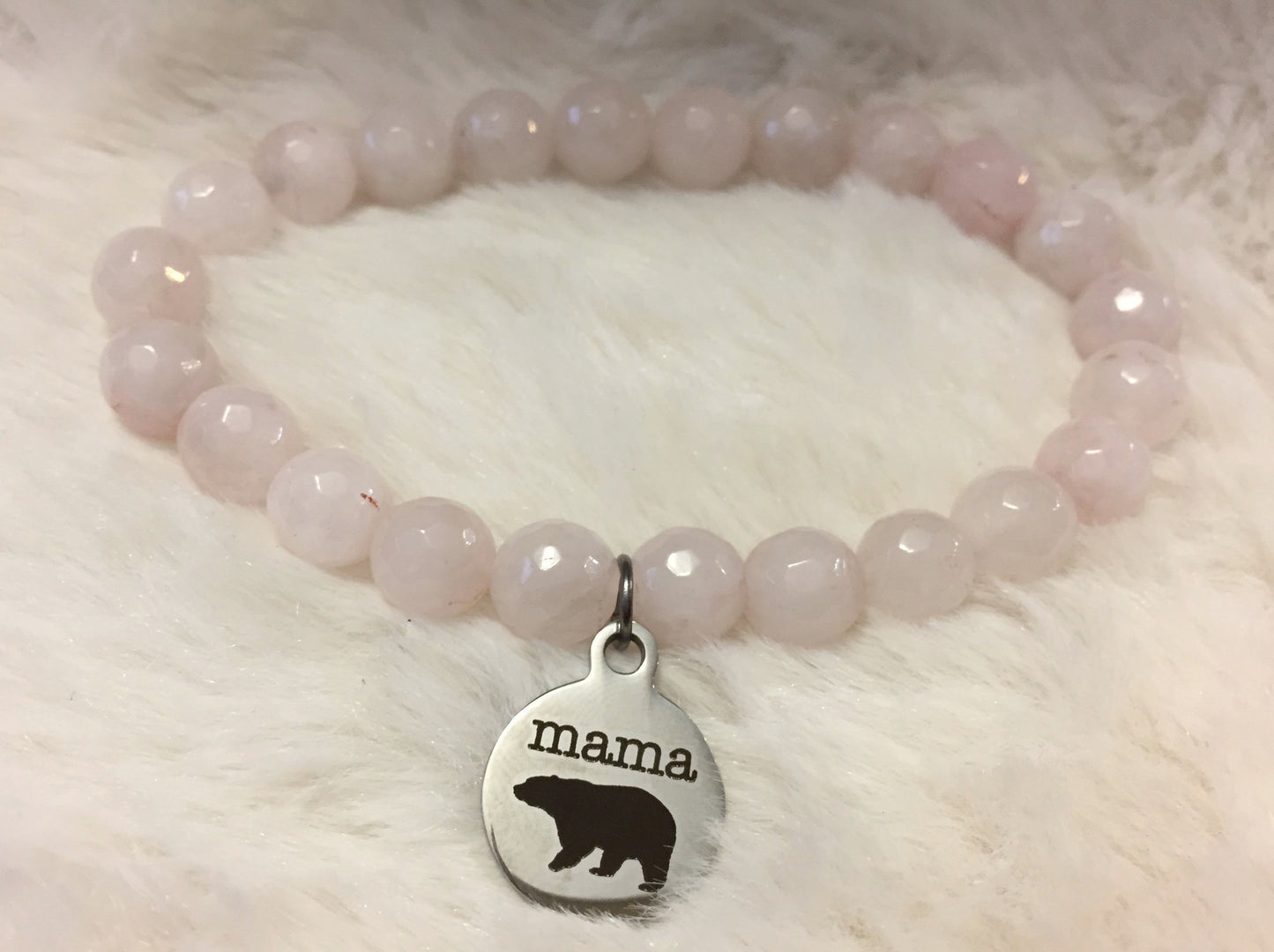 "Mama Bear" Bracelet - Multiple gemstone options!