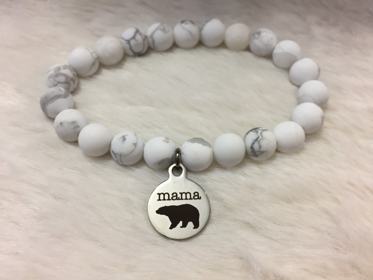 "Mama Bear" Bracelet - Multiple gemstone options!