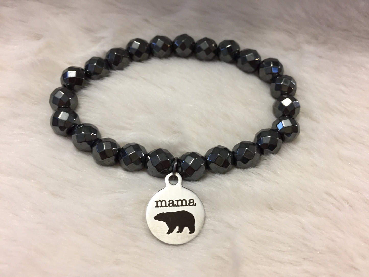 "Mama Bear" Bracelet - Multiple gemstone options!