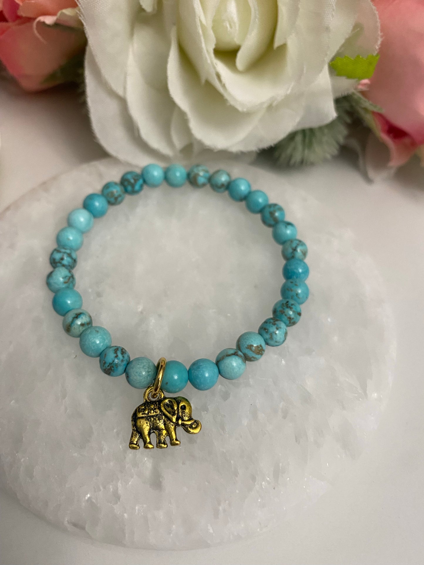 Elephant Bracelet - Turquoise Edition